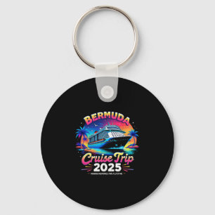 Bermuda Cruise Trip 2025 Sunset Vacation Gift Keychain