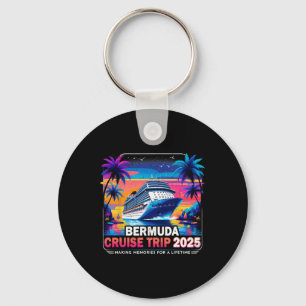 Bermuda Cruise Trip 2025 Sunset Vacation Gift Keychain