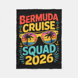 Bermuda Cruise Vacation Trip Matching Fleece Blanket
