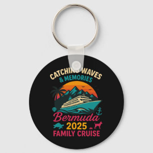 Bermuda Family Cruise 2025 Vacation Tee For Men Wo Keychain