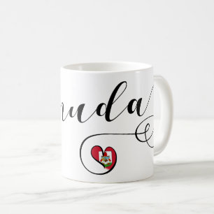 Bermuda Flag In A Heart Coffee Mug