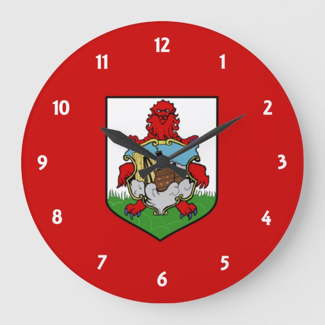 bermuda flag large clock (Front)