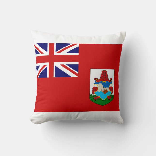Bermuda Flag Throw Pillow (Front)