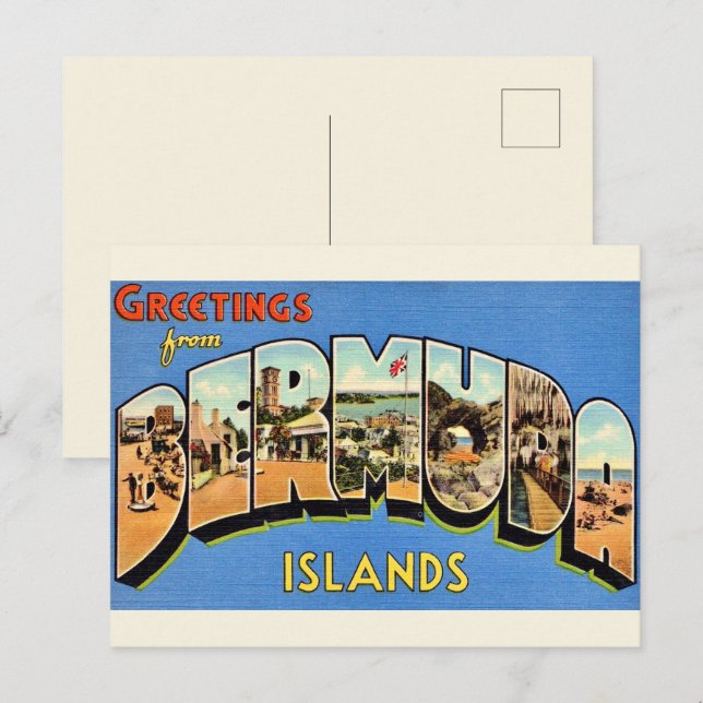 Bermuda Greetings Postcard (Front/Back)