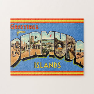 Bermuda Greetings Postcard Jigsaw Puzzle