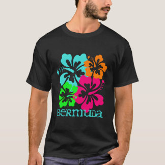 Bermuda Island Beach Tropical Hibiscus Travel Surf T-Shirt