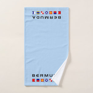 Bermuda Maritime Nautical Signal Flags Light-Colou Hand Towel