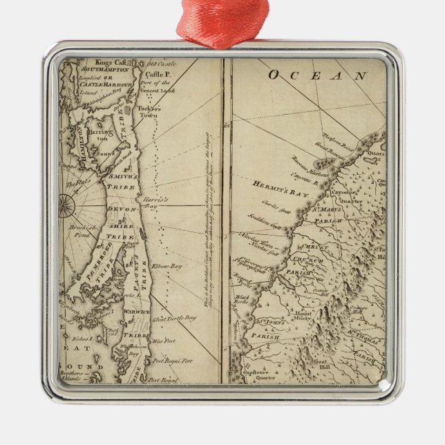 Bermuda Metal Ornament (Front)