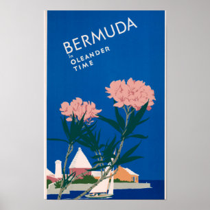 Bermuda ,Oleander Time Famous painting Poster