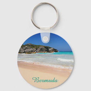 Bermuda Pink Sand Beach Keychain