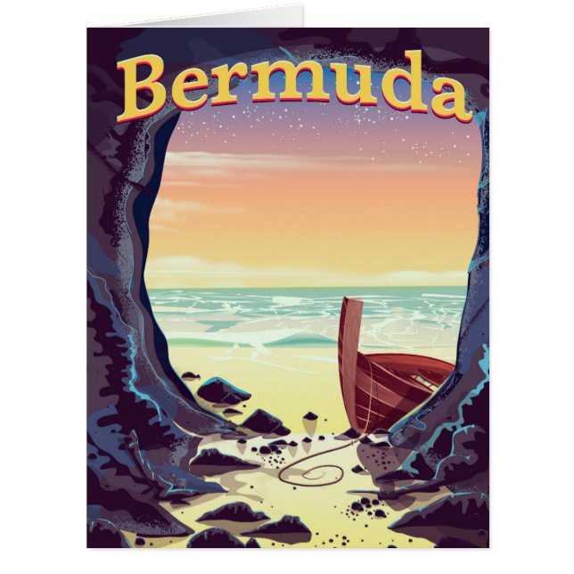 Bermuda Pirate Cave travel poster (Front)