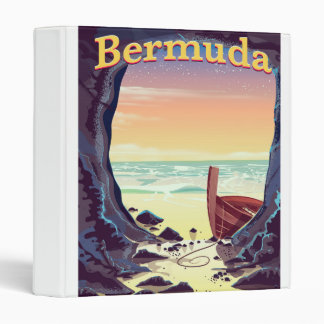 Bermuda Pirate Cave travel poster Binder