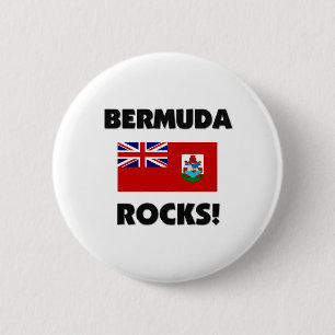 Bermuda Rocks 2 Inch Round Button