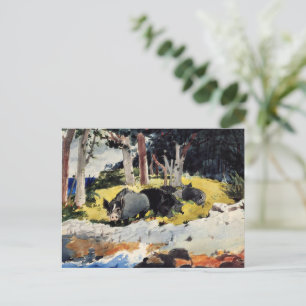 Bermuda Settlers, a Winslow Homer painting, Postcard