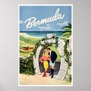 Bermuda Travel Poster Art Home Vintage Prin