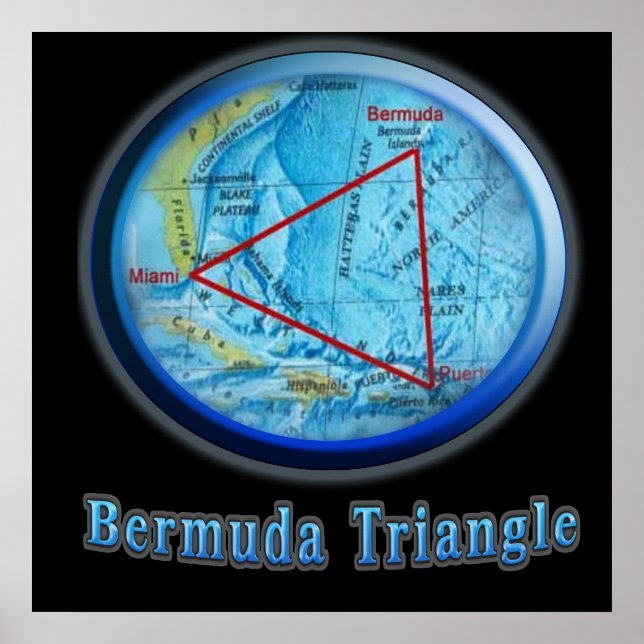Bermuda Triangle art Poster (Front)