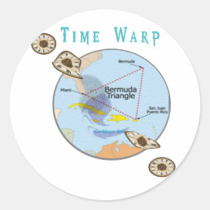 Bermuda Triangle Classic Round Sticker