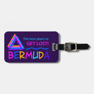Bermuda Triangle custom luggage tag