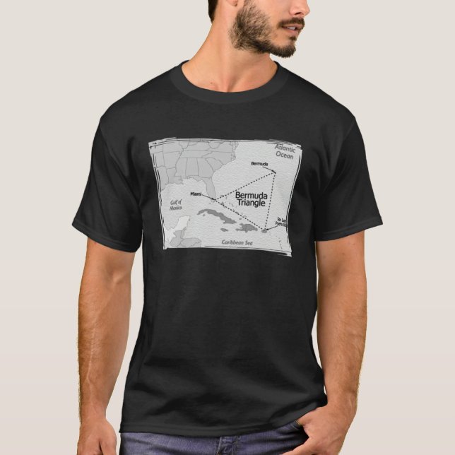 Bermuda Triangle Location Ocean Bermuda Triangle T-Shirt (Front)