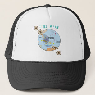 Bermuda triangle time warps trucker hat