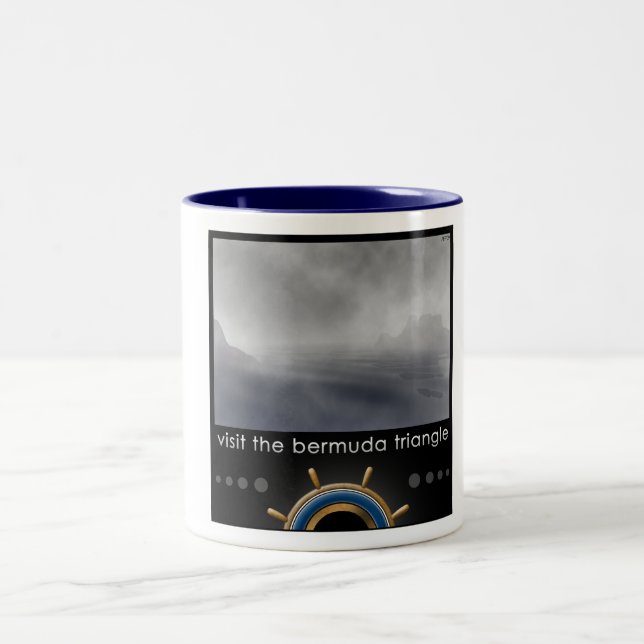 Bermuda Triangle Two-Tone Coffee Mug (Center)