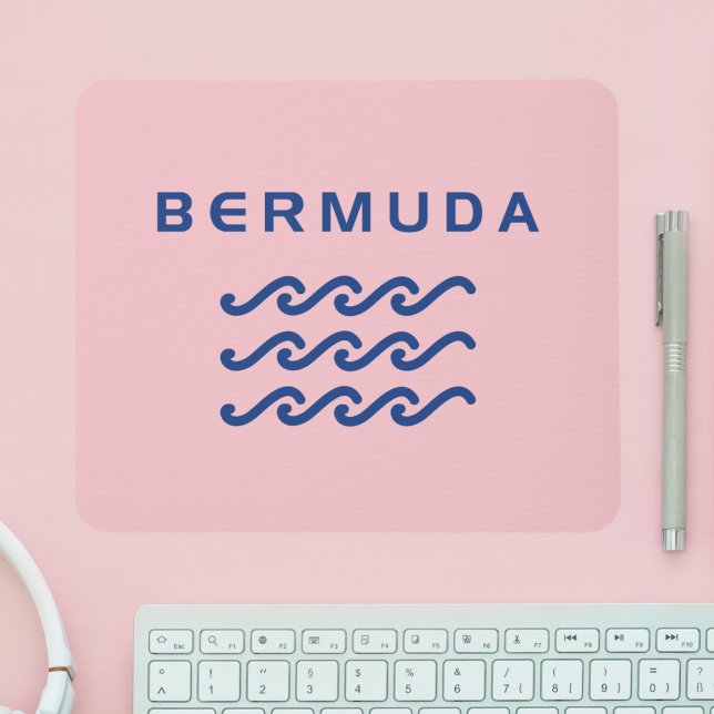 Bermuda Triple Ocean Waves Light-Colour Mouse Pad (Creator Uploaded)
