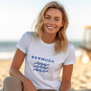 Bermuda Triple Ocean Waves Light-Colour T-Shirt