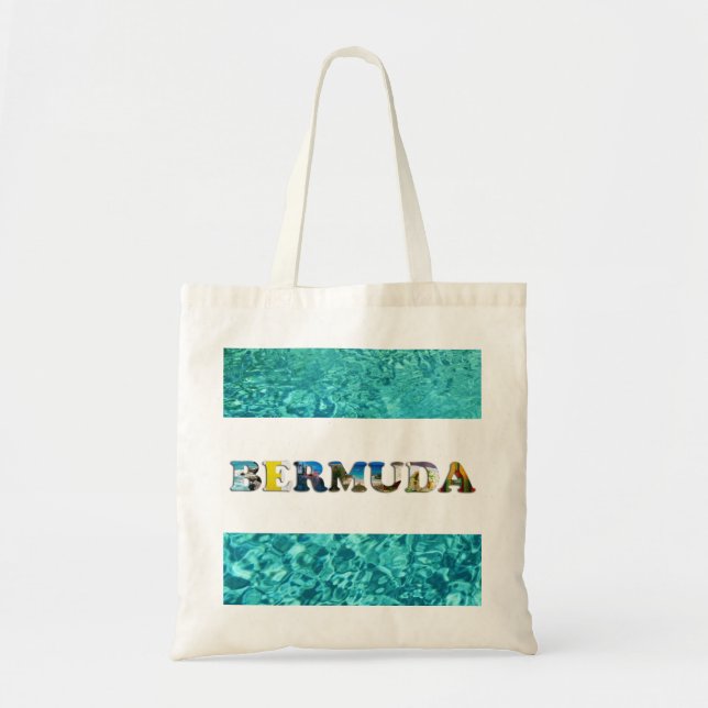 Bermuda Tropical Blue Ocean Travel Photos Tote Bag (Front)