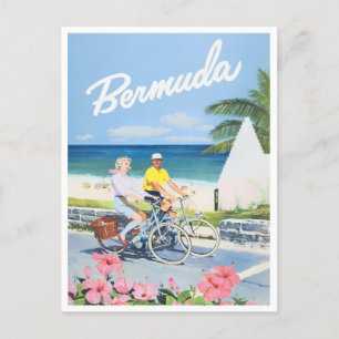 Bermuda vintage travel postcard