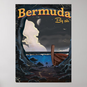 Bermuda vintage travel poster