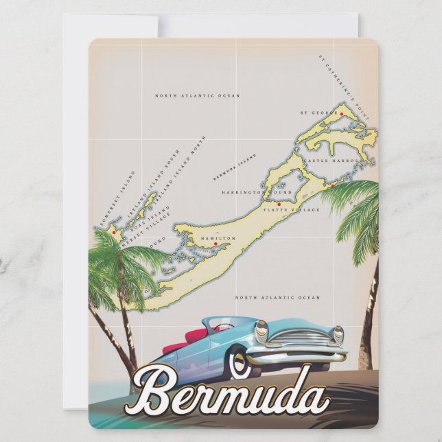 Bermuda vintage travel poster (Front)