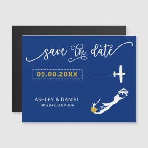 Bermudes Mariage Enregistrer la carte de la date, 