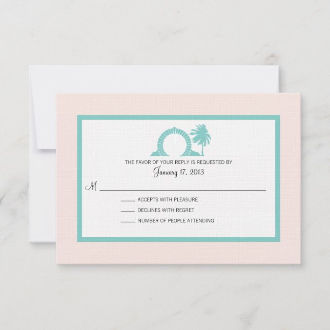 Bermudes Moongate Mariage Destination RSVP (Devant)