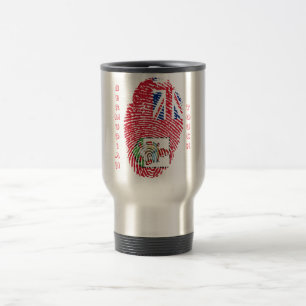 Bermudian touch fingerprint flag travel mug