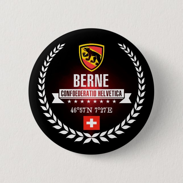 Bern 2 Inch Round Button (Front)