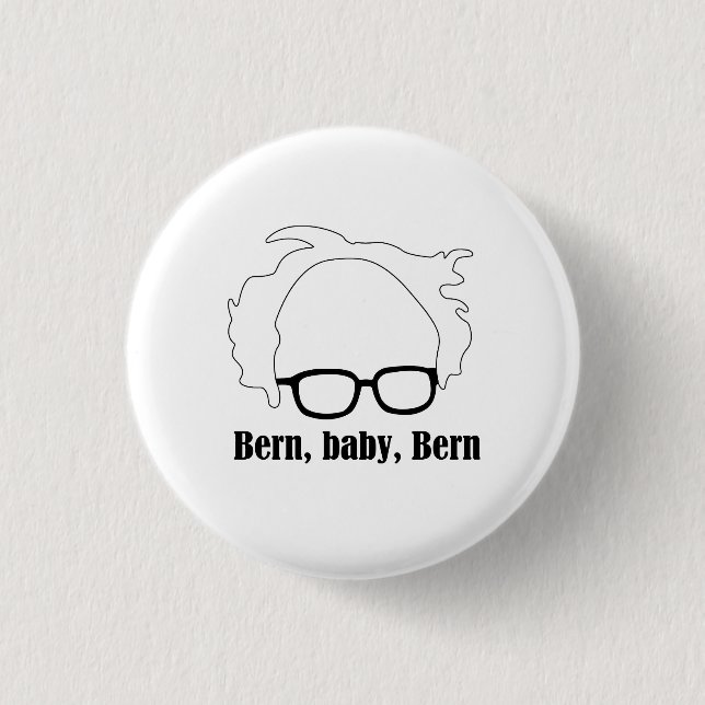 Bern Baby Bern 1 Inch Round Button (Front)