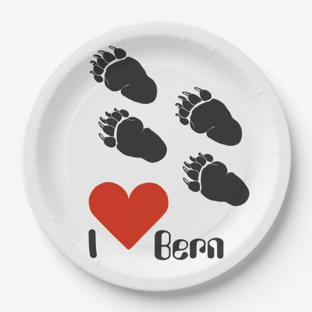 Bern - Berne - Berne Papierteller Paper Plate (Front)