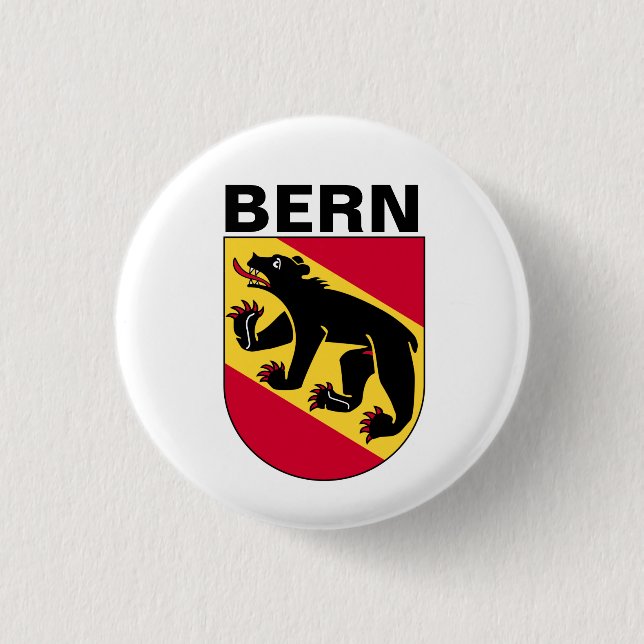 Bern coat of arms, SWITZERLAND 1 Inch Round Button (Front)