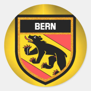 Bern Flag Classic Round Sticker