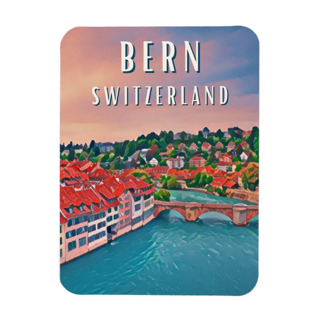 Bern, in the heart of the Swiss Alps Magnet (Vertical)