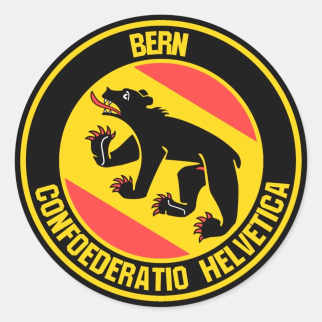 Bern Round Emblem Classic Round Sticker (Front)