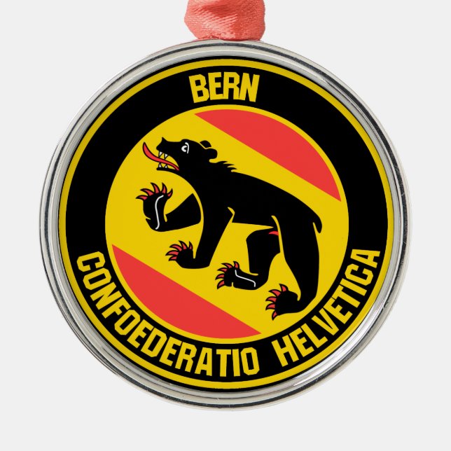 Bern Round Emblem Metal Ornament (Front)