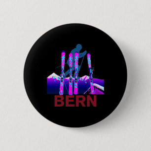 Bern Skiing And Snowboarding Retro 90s Bern Ski  2 Inch Round Button
