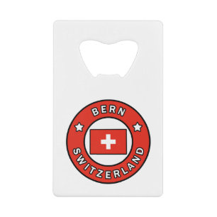 Bern Switzerland Credit Card Bottle Opener