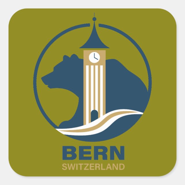 Bern Switzerland Europe Square Sticker (Front)