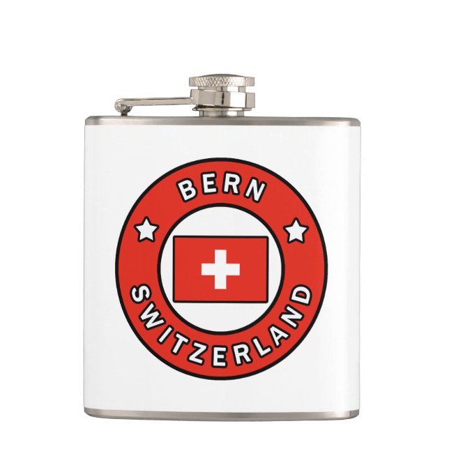Bern Switzerland Hip Flask (Front)