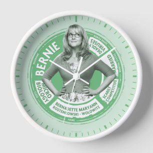 Bernadette Info Graphic Clock