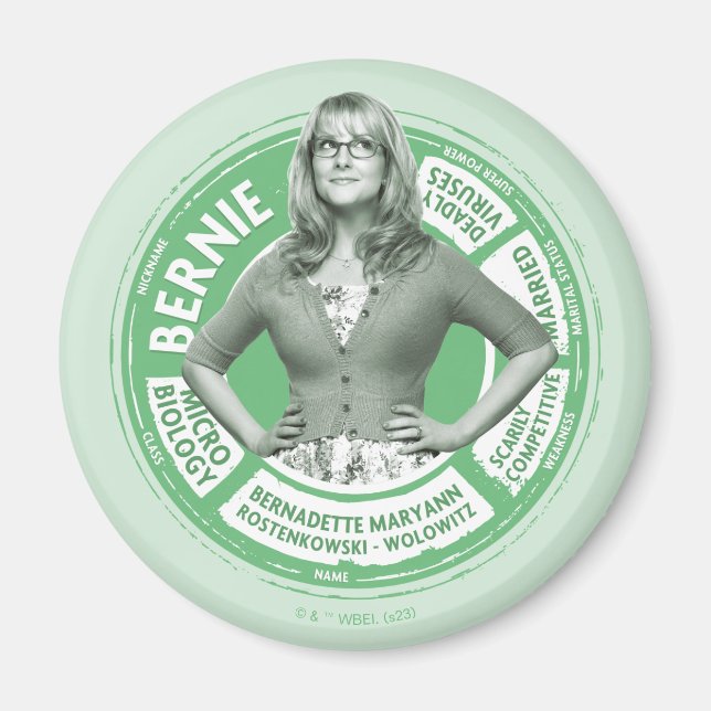 Bernadette Info Graphic Magnet (Front)