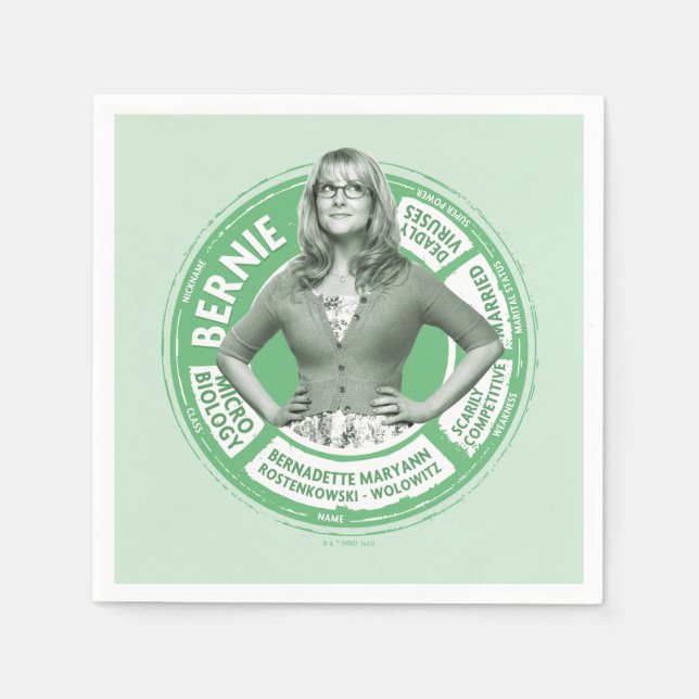 Bernadette Info Graphic Napkin (Front)