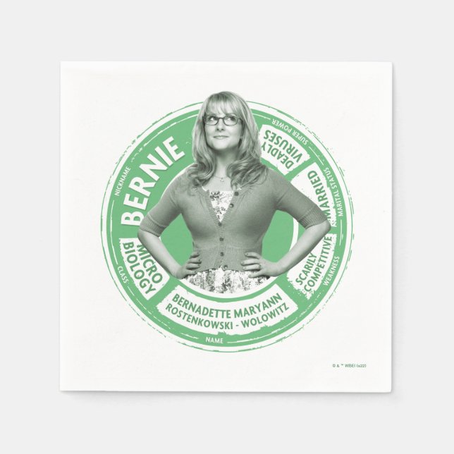 Bernadette Info Graphic Napkin (Front)